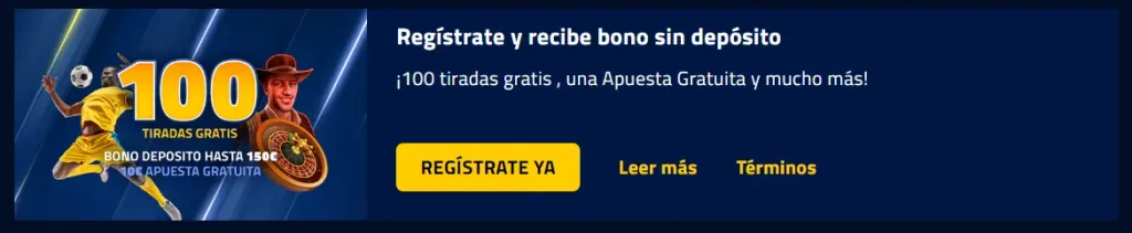Bono Sin Depósito por Registro