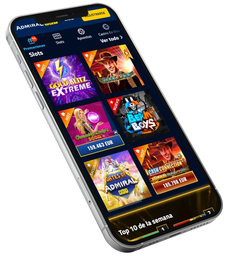 Juegos en AdmiralBet APK