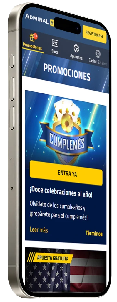 Promociones en AdmiralBet Mobile