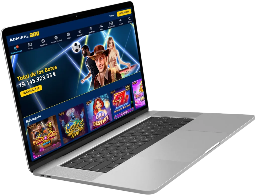 Página Principal con AdmiralBet Login