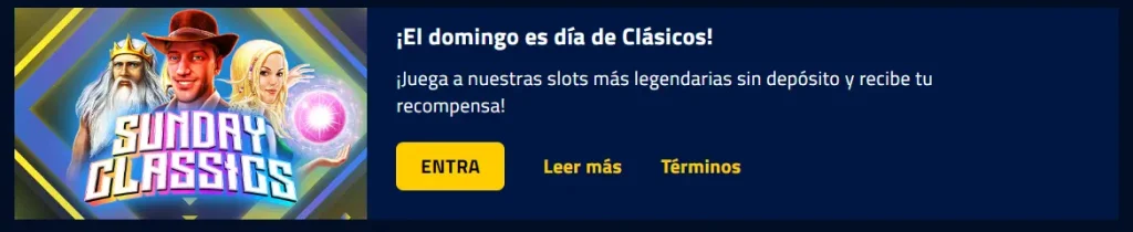 Sunday Classics AdmiralBet No Deposit Bonus